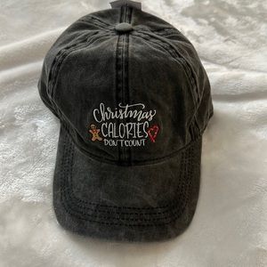 Christmas Calories Don’t Count Ball Cap Hat